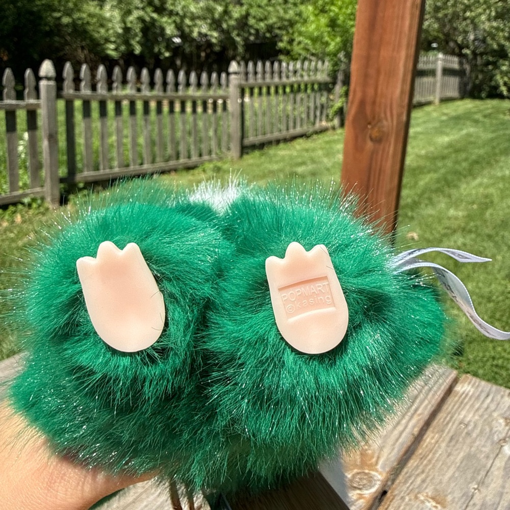 Green Labubu Plush Bunny Keychain Stuffed Animal Charm Not from Pop Mart-Gift - Picture 12 of 13